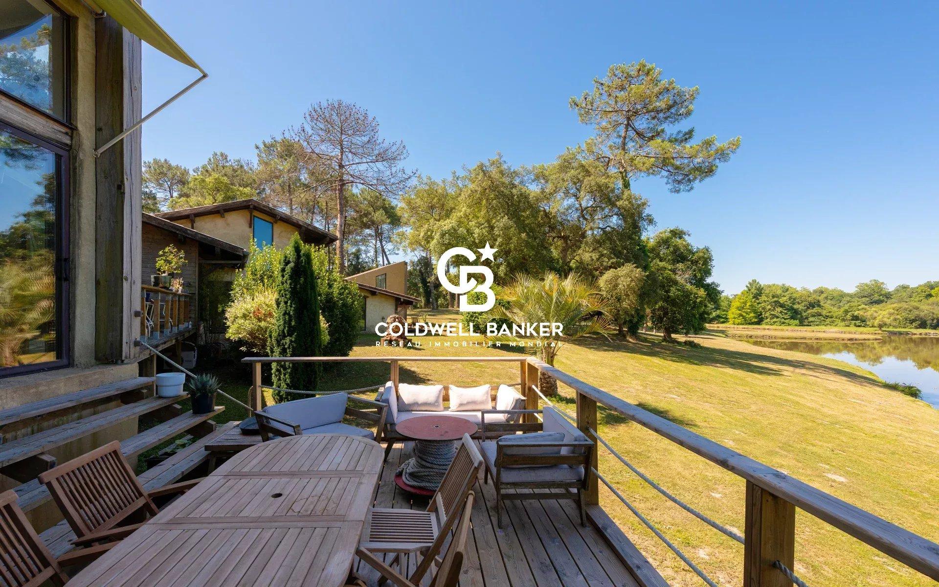 Propriété d’exception à Angresse – domaine de 20 hectares avec étang et architecture signée Patrick Arotcharen