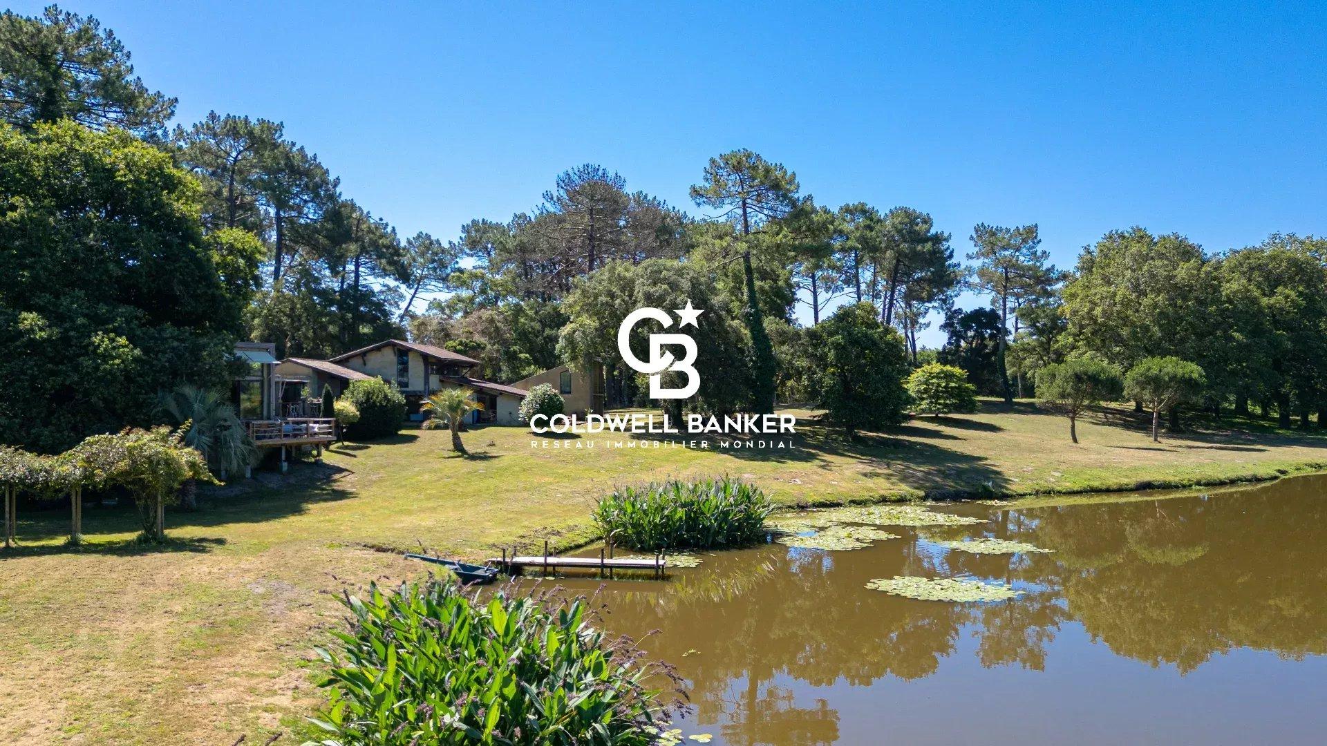 Propriété d’exception à Angresse – domaine de 20 hectares avec étang et architecture signée Patrick Arotcharen