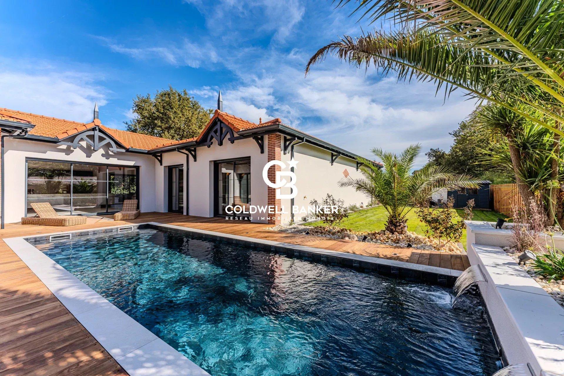 Villa d’exception à vendre à Andernos-les-Bains – architecture contemporaine, piscine et suite parentale 60 m²