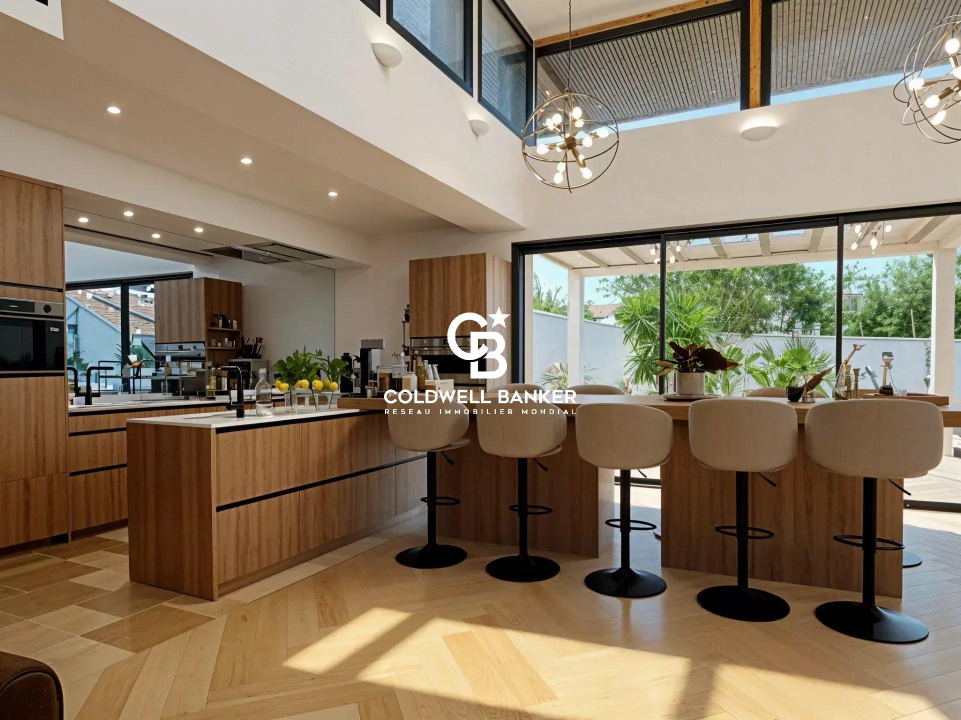 Luxe contemporain aux Cinq Cantons – villa d’exception avec piscine, spa, salle de sport et jardin paysager à Anglet