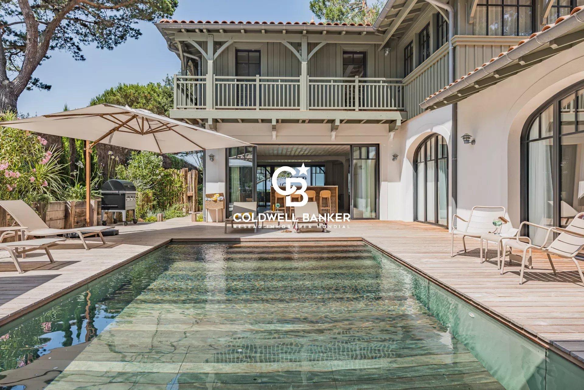 Villa première ligne avec accès privé plage vue panoramique bassin Pyla-sur-Mer