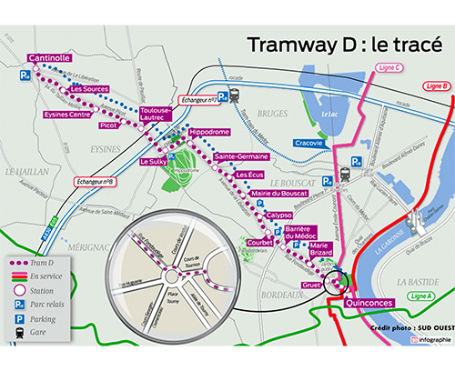 Nouvelle ligne de tram Bordeaux 2019