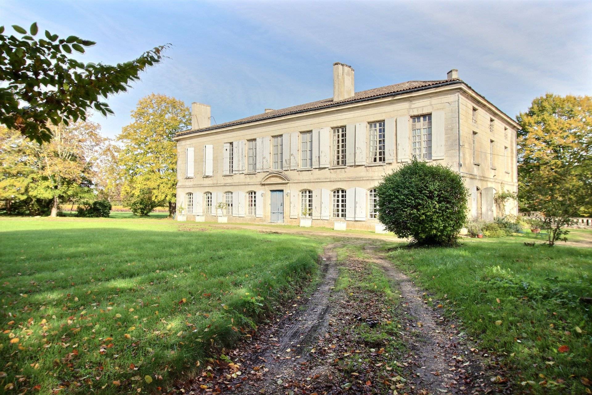 Magnifique château du 18ème siècle à rénover avec grand parc situé à 30 minutes de Bordeaux
