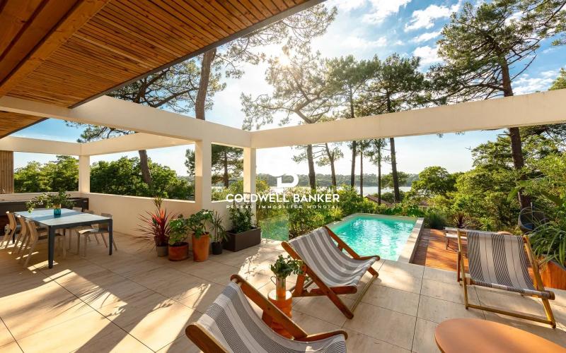 Luxueuse villa d'architecte avec vue lac Hossegor